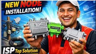 নতুন ISP নেট ইনস্টল করা হচ্ছে  Fiber Network Setup Full Process #isptopsolution