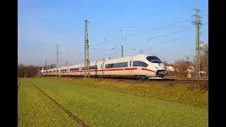 DB Fernverkehr ICE Züge in Dettingen am Main (Bayern)
