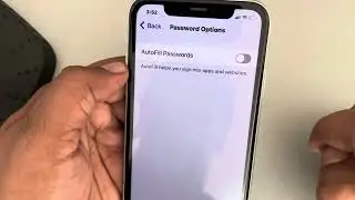 How to turn off auto fill passwords in iPhone