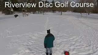 Winter round at Riverview Disc Golf Course