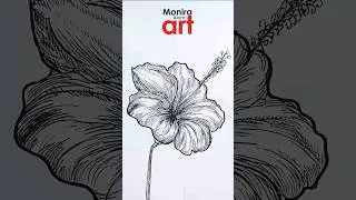 Hibiscus Flower #pencilsketch #Art#artwork #artist