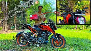 AERODYNAMIC SIDE WINGS MIRROR INSTALL ON DUKE LOOKS LIKE SUPERDUKE || RUHUL FITRIDE ||