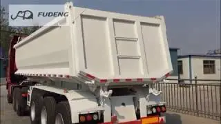 3 axle 40 ton 25cbm Tipper semi trailer Tipping tractor trailer