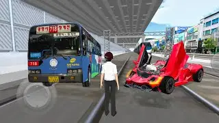 🚄Train vs 🏎️ Red Ferrari  - 3d Driving Class android game play video || Car Game #gameplay#cargames