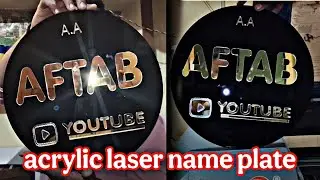Acrylic Laser Cut Home Name Plates ( Lal art house)