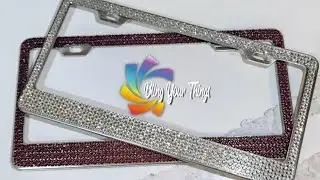 Come Bling a License Plate Frame with me