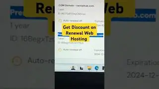 Get Hugh Discount on web hosting while renewal time | #webhostingprovider #offer #hostingtips