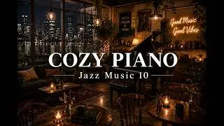 🎹 Cozy Piano | Jazz Music 10 🌙 | Late Night Cafe Jazz Piano for Study, Work & Sleep