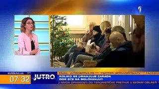 JUTRO - Proveravamo za vas koliko se smanjuje zarada dok ste na bolovanju, go&scaron;ća advokat Ana Selak