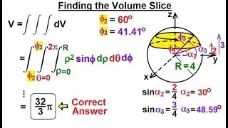 Calculus 3: Triple Integrals (25.5 of 25) Finding the Volume Slice (CORRECT ANSWER)
