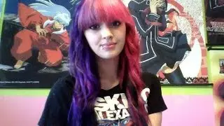 Dying my hair Half purple Half pink (manic panic ,ion,color jamz
