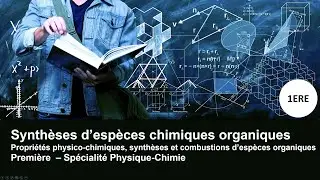Synthèses organiques - 1ERE - Spé CHIMIE