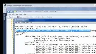 Introduction to Visual Studio Solution, Projects, and Code Files