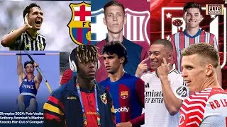 Dani Olmo pass medical test+Julian Alvarez to Atletico Madrid+Mbappe to take free kick+Nico Williams
