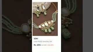 Myntra New collection 👍#myntra #necklace #chockerset