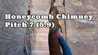 Honeycomb Chimney 5.9 (pitch 7) - Climbing Red Rock Canyon, NV
