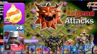 CRUSH TH18 from TH17 | Legend League Attacks With Fireball + Throwers Strategy | COC #2