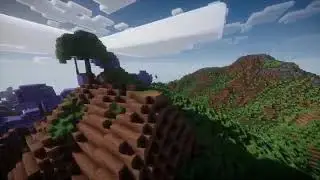 Minecraft BOP Dynamic Trees and Terraforged Exploration with Nostalgia Shaders