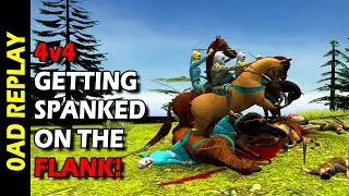 0AD - 4v4 Getting Spanked on the Flank!