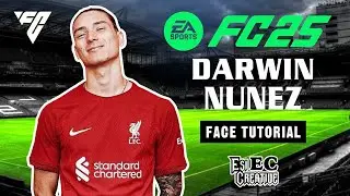 Darwin Nunez Face tutorial Creation in pro clubs EA FC 25.   #fifa #proclubs #fc25 #darwinn&uacute;&ntilde;ez