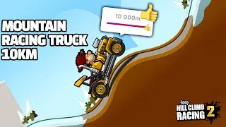 Hill Climb Racing 2 - 10000m with RACING TRUCK in MOUNTAIN