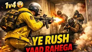 &ldquo;Close Fight + Rush Gameplay 😈 Ye Match End Tak Saans Rukwa De 😍 | BGMI&rdquo; #pubg #bgmi #viral match