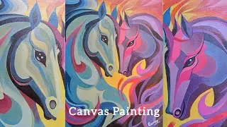 A new beginning 🌷✨|| A new canvas painting 🐎