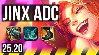 JINX & Thresh vs ASHE & Lulu (ADC) | 14/1/6, Legendary | KR Master | 25.20