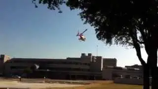 CareFlite Air Medical Launching from Medical Center of Plano