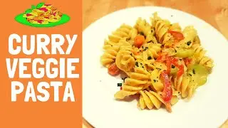 DELICIOUS CREAMY CURRY PASTA RECIPE - Mixed Vegetable Curry Sauce - Best Pasta Recipes | JusTasty