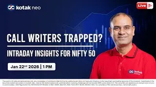 🔴 [Live] Intraday Insights for Nifty 50| Call Writers Trapped ?  I 22nd Jan