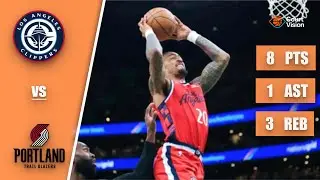 John Collins - 8 Points, 1 Assist, 3 Rebounds vs Trail Blazers - 2025-26 Regular Season