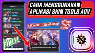 Cara Menggunakan Aplikasi Skin Tools Aovv | How to use skin tools aovv app