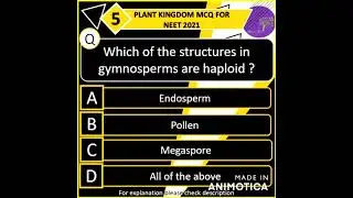 plant kingdom mcq for neet 2021 class 11 biology | Mock test for 2021