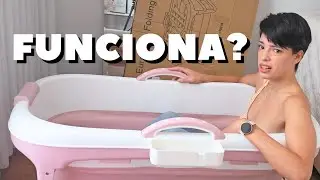 Testei a banheira DOBRÁVEL| Não compre antes de assistir esse vídeo!!