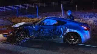 Drunk driver totaled my 400hp Bagged 370z.. End of my YouTube career.