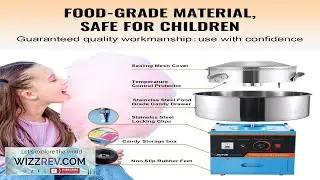 VEVOR Electric Cotton Candy Machine 1000W Candy Floss Maker Commercial Cotton Candy