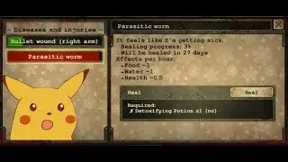 Day R Survival (Online Mode) Part 33 - Side Effect of Parasitic Worm Infection!
