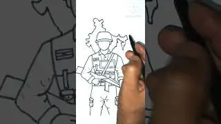 Indian army drawing 🪖#drawing #shorts #youtubeshorts #indianarmy #pahelgam