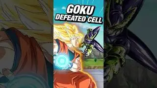 Alternate Ending to the Cell Saga where Goku Defeats Cell #dragonball #dbz #goku