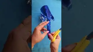 DIY How to reuse Gift Wrapping Paper / wrapping paper pom pom making / Craft #shorts #youtubeshorts