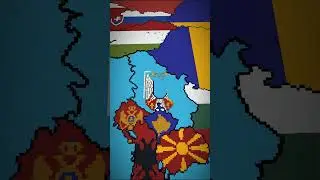 Serbia Mega Scale | #minecraft #geomapping #serbia # #geographythroughmaps #balkancountry #map