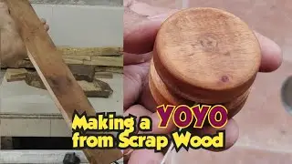 Making a YoYo from scrap wood  #carpentery  #woodworking #diy #yoyo #toys