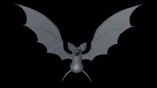 A primitive way to create a bat wing in Cinema 4d tutorial
