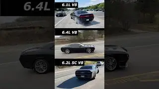 Dodge Challenger 6.1L vs 6.4L vs 6.2L HEMI V8!