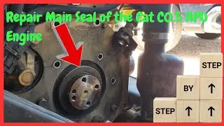 STOP Leaking Oil with This CAT C0.5 APU Rear Main Seal Solution! A day in the life of a truck driver