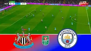 Newcastle United vs Manchester City - EFL Carabao Cup 2026 Semi-Final | Pes 21 Gameplay