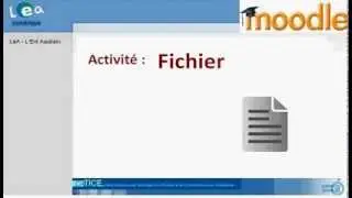 Moodle : Insertion fichier