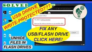 USB Drive Write-Protected? | TRY THIS! | Remove Write-Protection | Unhide Files in USB Drive