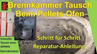 Brennkammer im  Pelletsofen von Windhager tauschen (Bio WIN Premium - Konus tauschen)